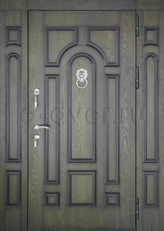 МДФ дверь с тремя створками открывания
